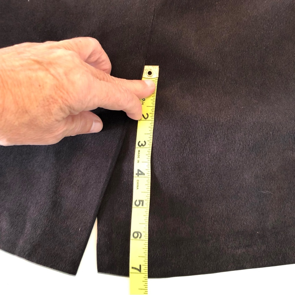 Vintage Chaus 100% Silk Brown Skirt Women’s 14 Lined A-Line - Picture 12 of 12